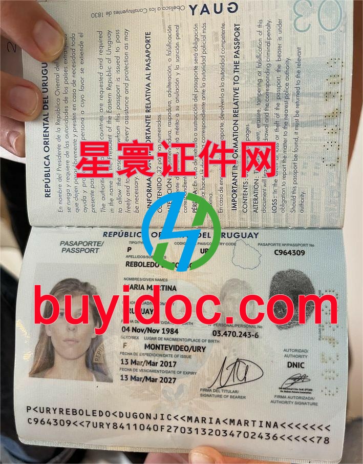 定制乌拉圭护照