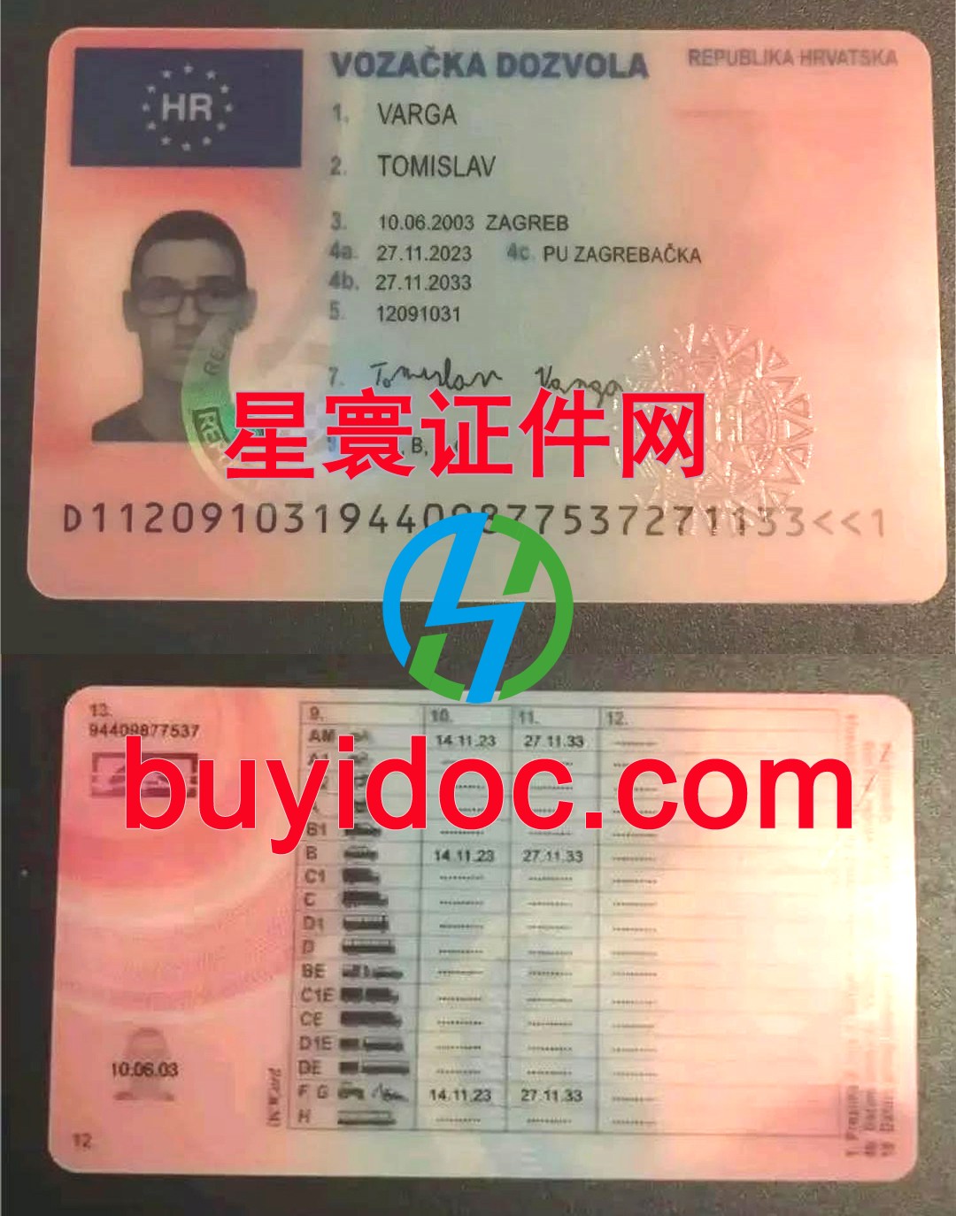 定制克罗地亚驾驶证