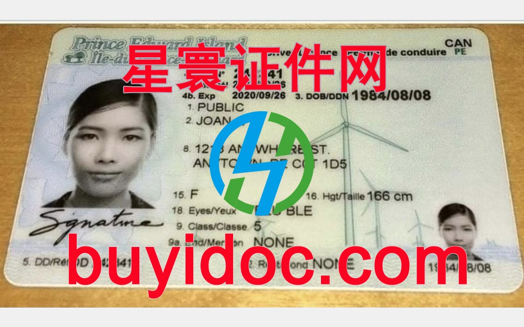 定制加拿大爱德华王子岛省驾驶证