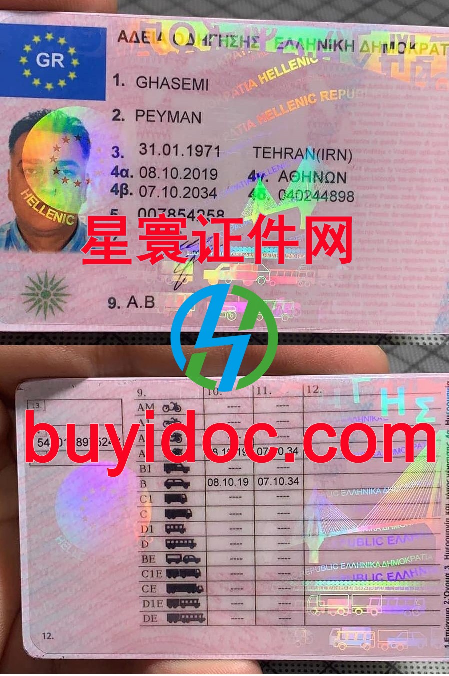 定制希腊驾驶证