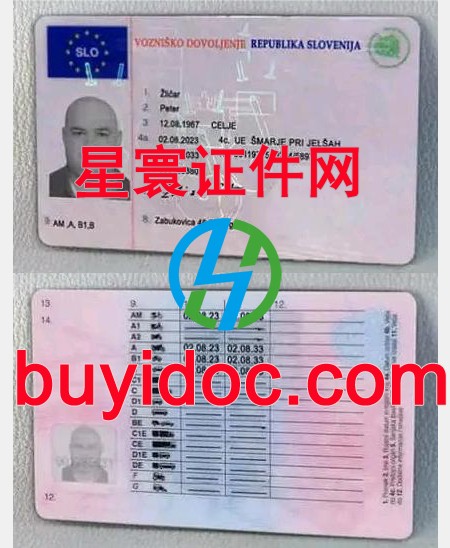 定制斯洛文尼亚驾驶证