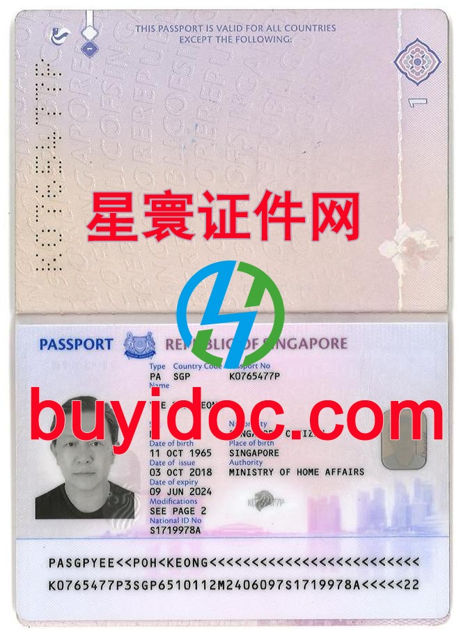 定制新加坡护照