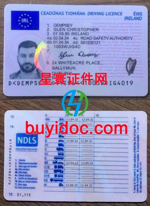 定制爱尔兰驾驶证