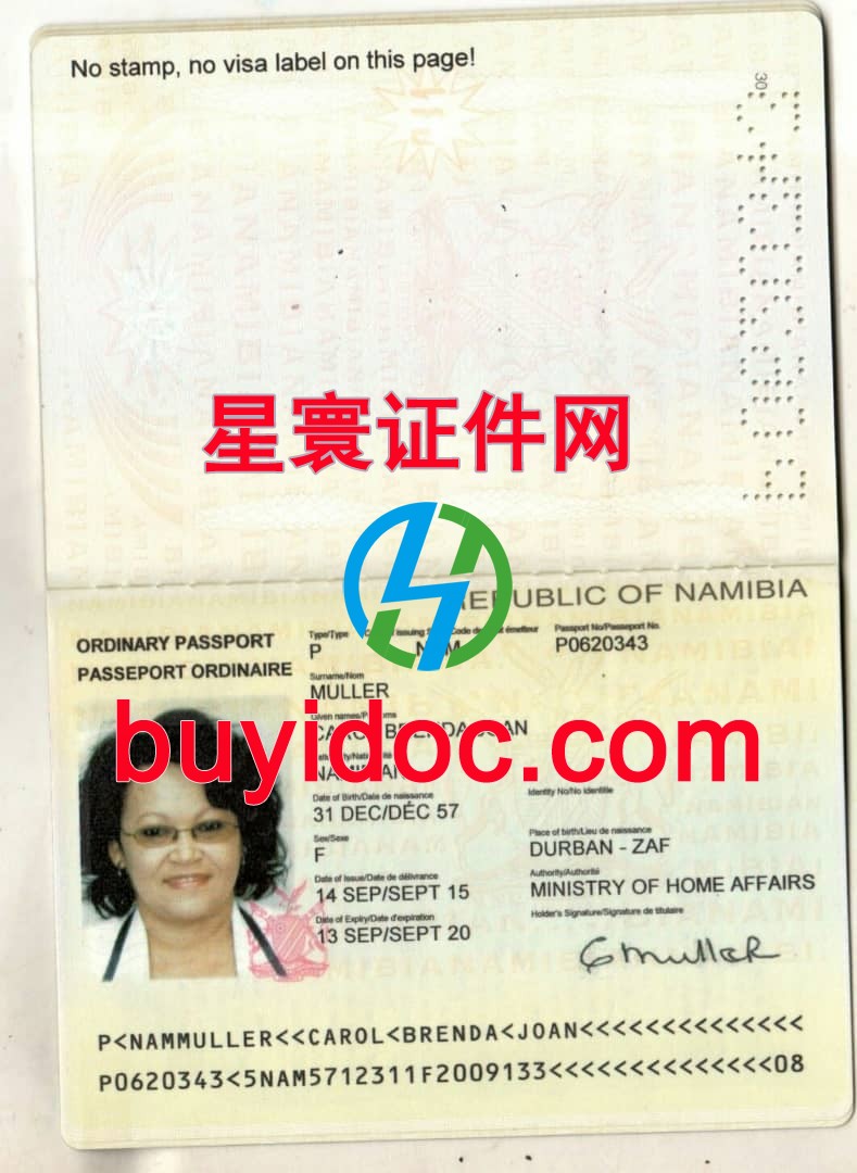 定制纳米比亚护照