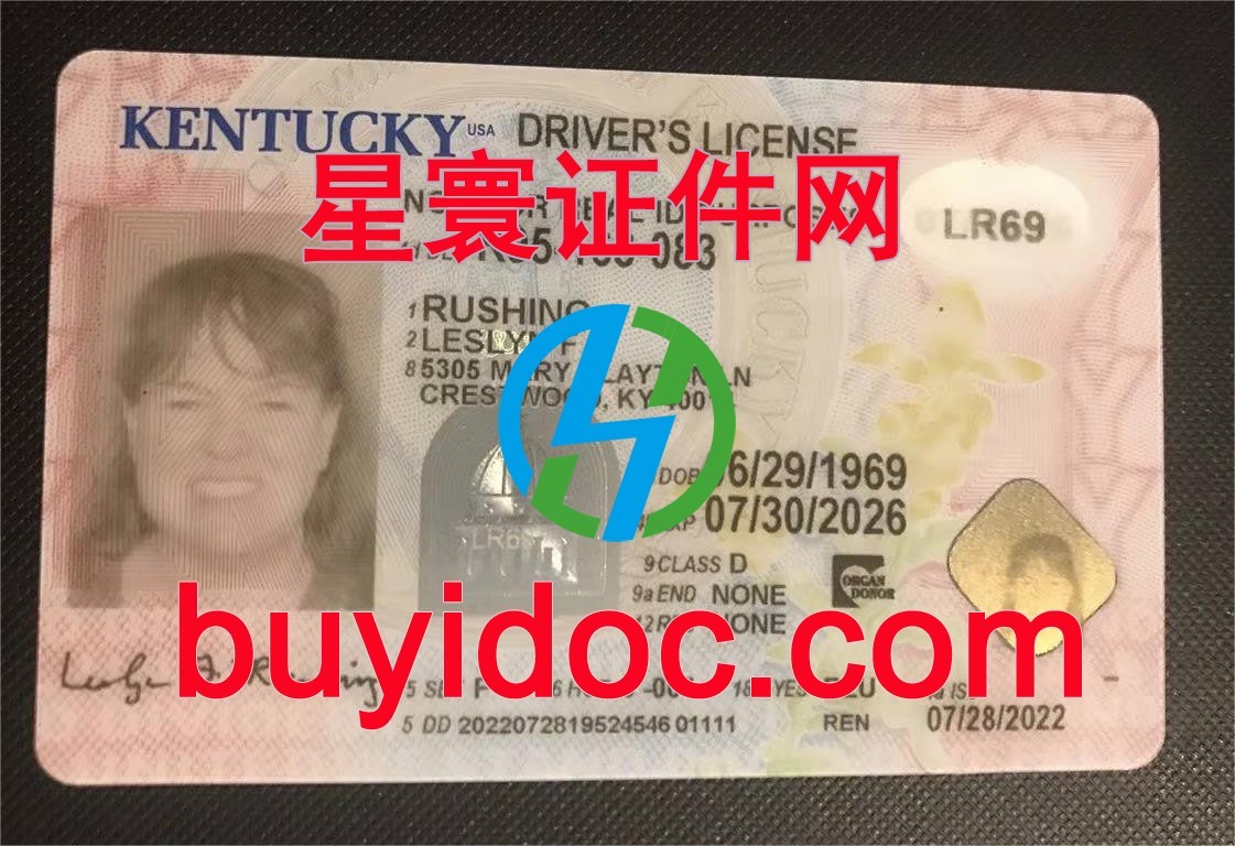 定制美国肯塔基州驾驶证