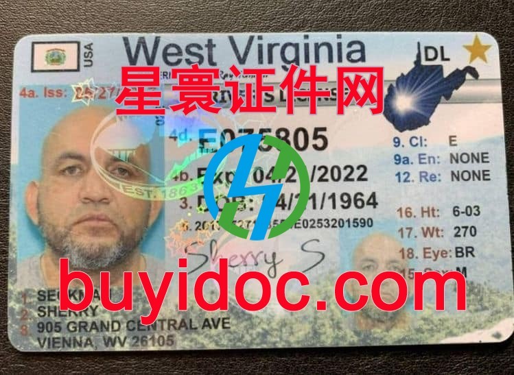 定制美国西弗吉尼亚州驾驶证
