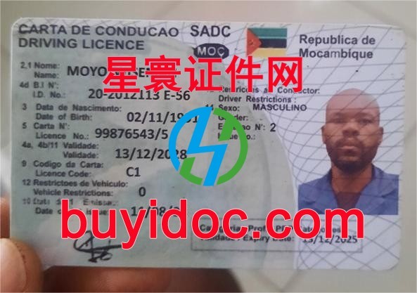 定制莫桑比克驾驶证